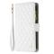 BINFEN BINFEN Galaxy S25 Ultra Fodral Diamond Multifunktionell Vit