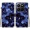  Honor 400 Smart Fodral Läder Ink Blue Flower