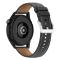  Äkta Läder Armband Smartwatch (22 mm) Svart
