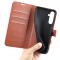  Samsung Galaxy A16 Fodral Litchi Läder Brun