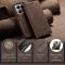 CASEME CASEME Xiaomi 14T Pro Fodral Flip Läder Mörk Brun