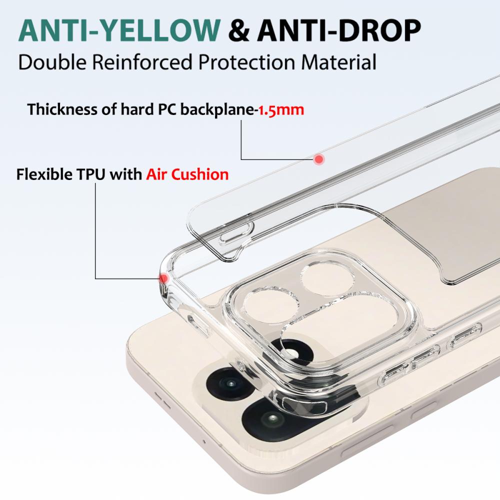  OnePlus 15 Skal Shockproof Hybrid Transparent