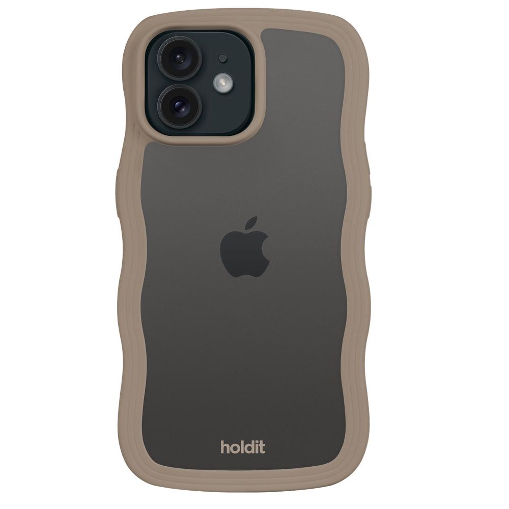 holdit holdit iPhone 12/12 Pro Skal Wavy Mocha Brown Transparent