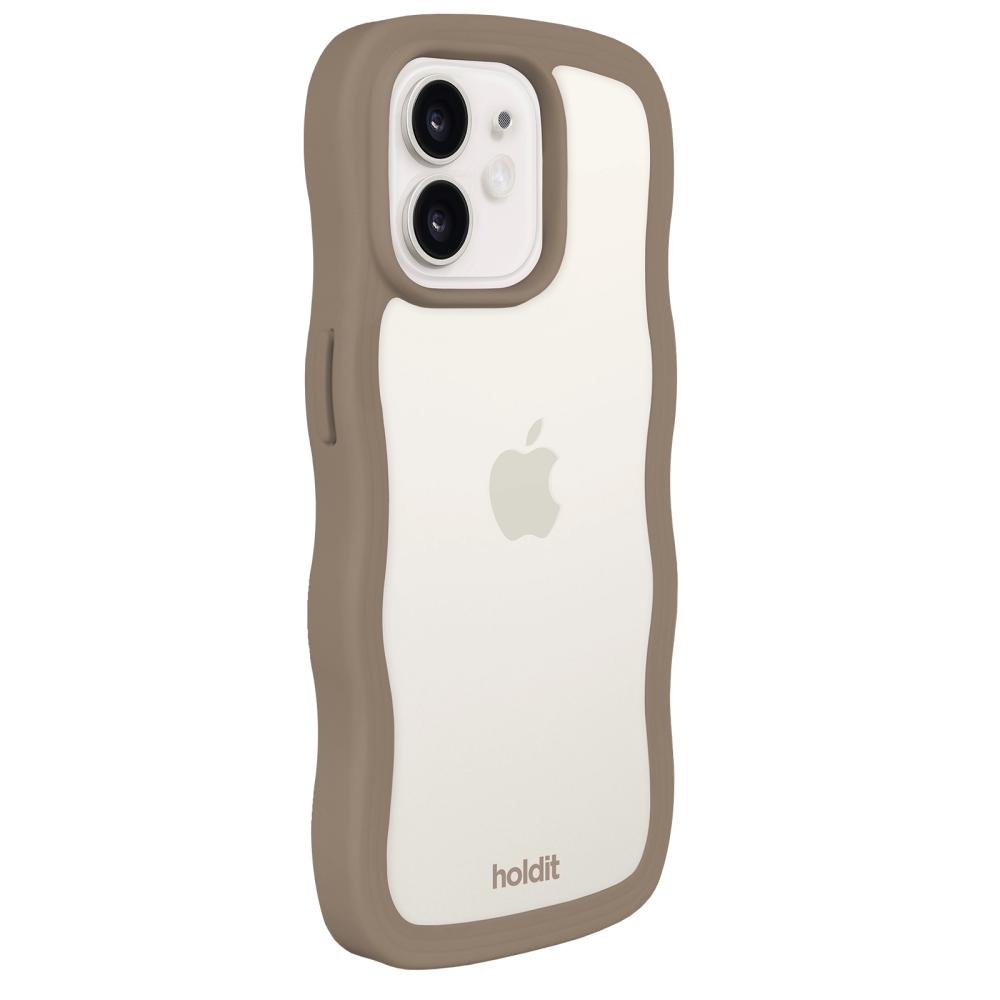 holdit holdit iPhone 12/12 Pro Skal Wavy Mocha Brown Transparent