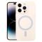  iPhone 15 Pro Skal MagSafe Liquid Silikon Vit
