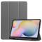  Samsung Galaxy Tab S7 / Tab S8 Fodral Tri-Fold Pennhållare Grå