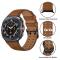  Samsung Galaxy Watch 8 46/44/40 mm Armband Äkta Läder Brun