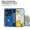  Samsung Galaxy A27 5G Fodral Läder Blommor Mörk Blå