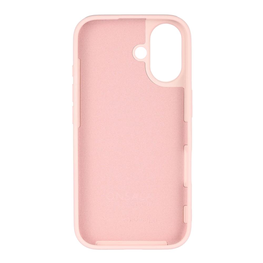 Onsala Onsala iPhone 16 Mobilskal Med Silikonkänsla Chalk Pink
