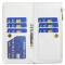 BINFEN BINFEN iPhone 16 Plus Fodral Diamond Multifunktionell Vit