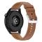  Äkta Läder Armband Smartwatch (22 mm) Brun