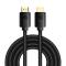 BASEUS Baseus 3m 8K 60Hz HD HDMI - HDMI 2.1 Nylon Kabel Svart