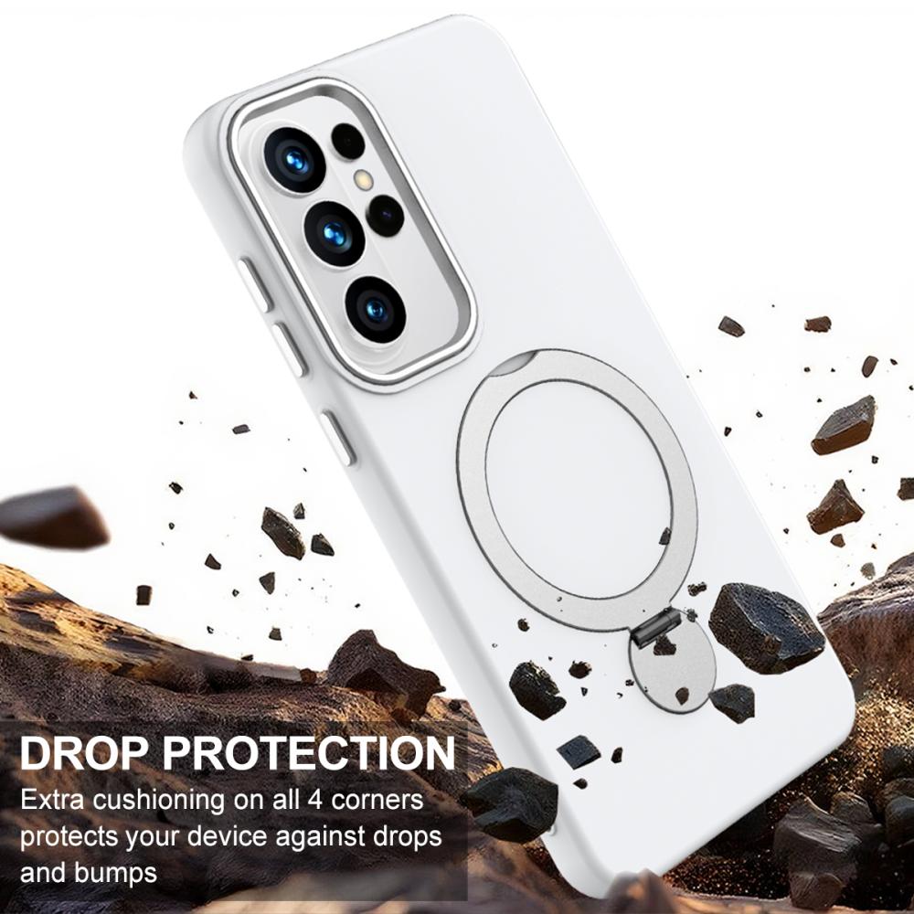  Samsung Galaxy S26 Ultra Skal MagSafe Kickstand Hybrid Vit