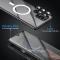  Galaxy S24 Ultra Skal MagSafe 360 Hybrid Härdat Glas Svart
