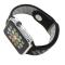  Ihåligt Silikon Armband Apple Watch 42/44/45/46/49 mm Svart/Grå