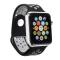  Ihåligt Silikon Armband Apple Watch 42/44/45/46/49 mm Svart/Grå