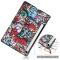  Samsung Galaxy Tab S9 FE Fodral Tri-Fold Läder Graffiti