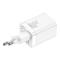BASEUS Baseus 30W Super Pro USB-C / USB-A PD QC Väggladdare Vit