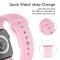 ColorPop Apple Watch 42/44/45/46/49 mm Silikon Armband (S/M) Ljus Rosa