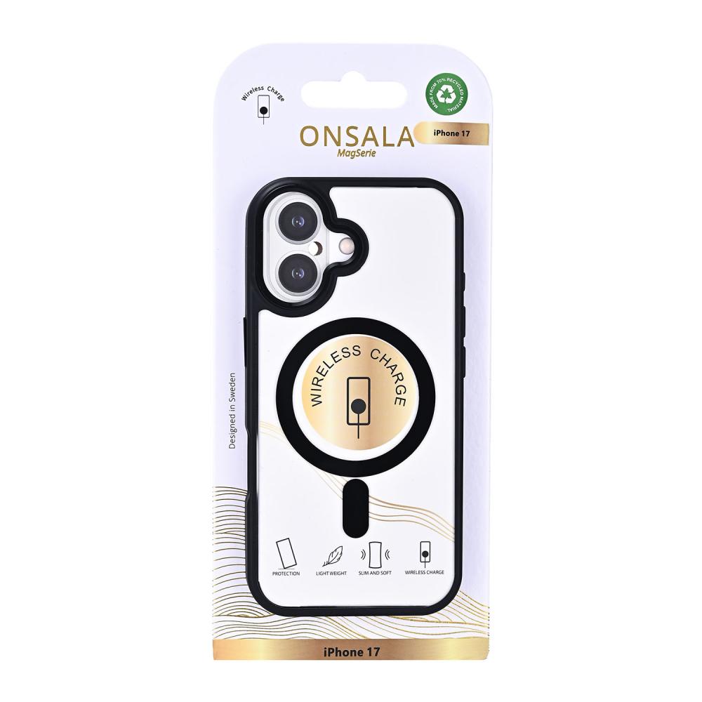 Onsala Onsala iPhone 17 Skal MagSafe Bumper Svart/Transparent