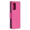  Samsung Galaxy A72 - Litchi Textur Läder Fodral - Rosa