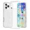  iPhone 17 Pro Skal Hybrid Glitter Vit