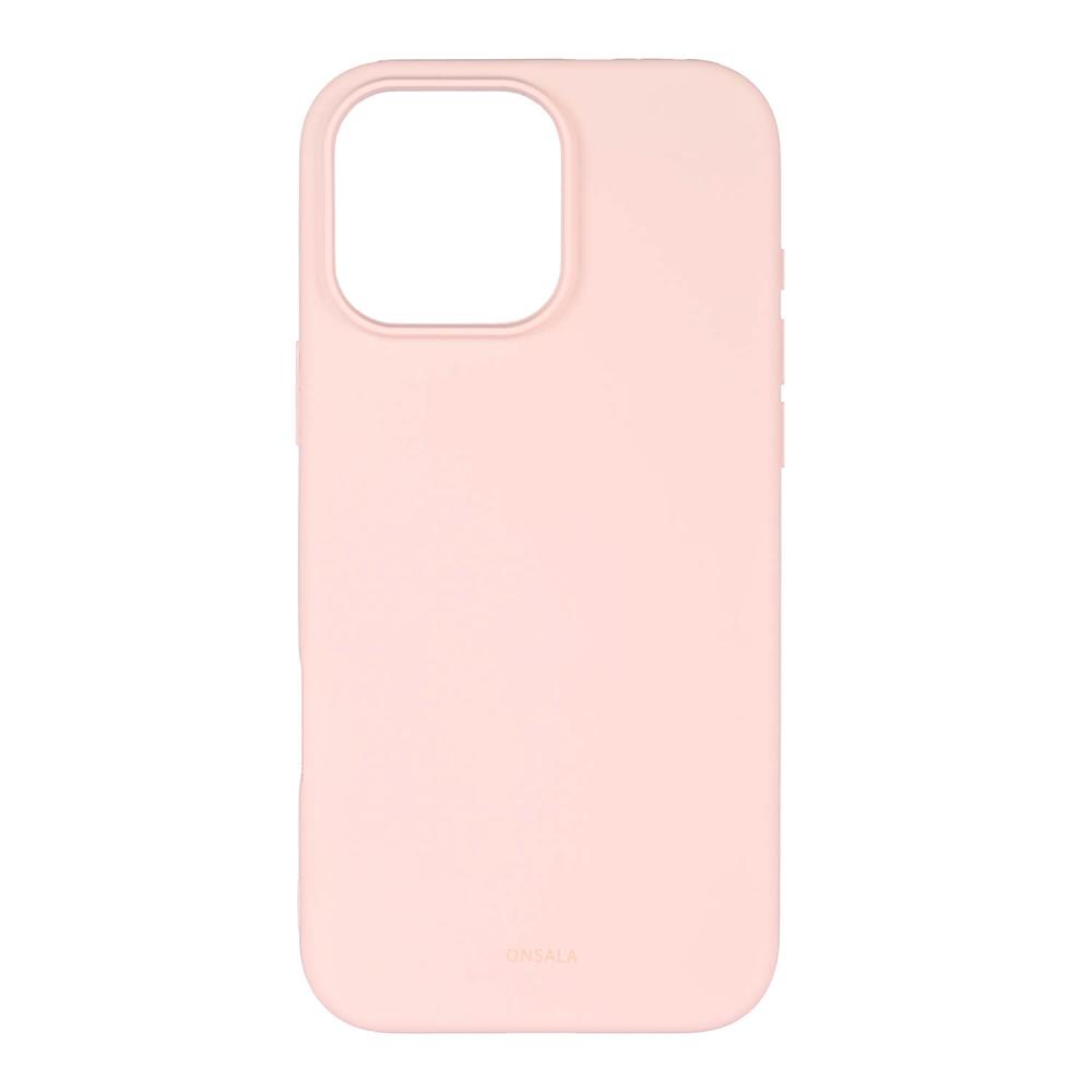 Onsala Onsala iPhone 16 Pro Max Mobilskal Med Silikonkänsla Chalk Pink