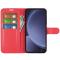  Samsung Galaxy S25 Plus Fodral Litchi Läder Röd