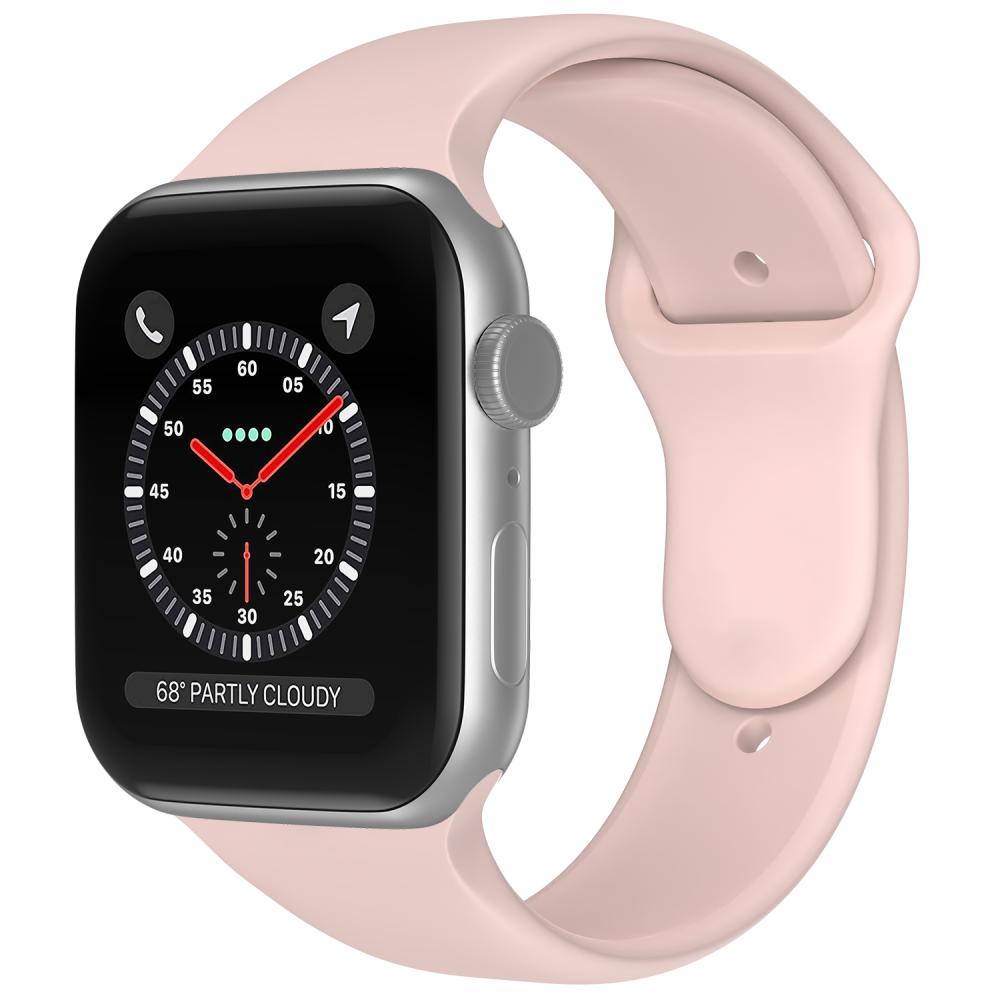 ColorPop Apple Watch 38/40/41/42 mm Silikon Armband (M/L) Sand Pink