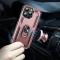  iPhone 15 Pro Max Skal Shockproof Armor Ring Roséguld