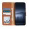 KHAZNEH KHAZNEH Samsung Galaxy S22 Plus Fodral Retro Split Läder Brun