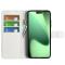 iPhone 17 Pro Max Fodral Litchi Läder Vit