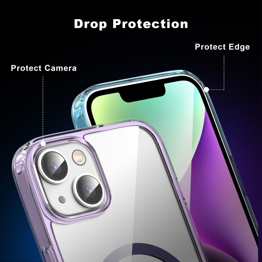 ColorPop ColorPop iPhone 14 Plus Skal CH MagSafe Transparent/Röd
