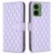  Motorola Moto G35 5G Fodral Diamond Läder Lila