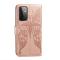  Samsung Galaxy A72 - Läder Fodral Med Tryck - Roséguld