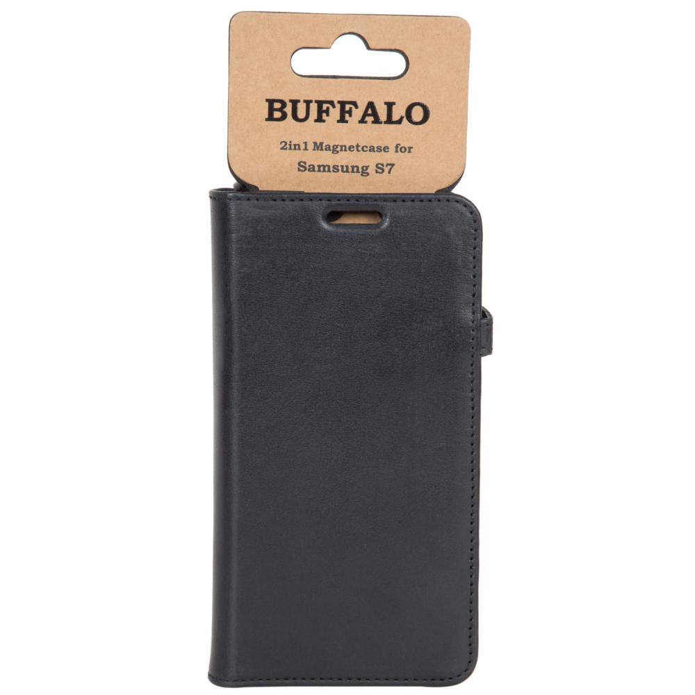 Buffalo Buffalo Samsung Galaxy S7 Fodral 2in1 Äkta Läder Svart