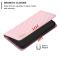 BINFEN BINFEN iPhone 16 Pro Fodral Diamond Flip Läder Rosa