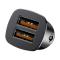 BASEUS Baseus 30W 2x USB Billaddare Snabbladdning Svart