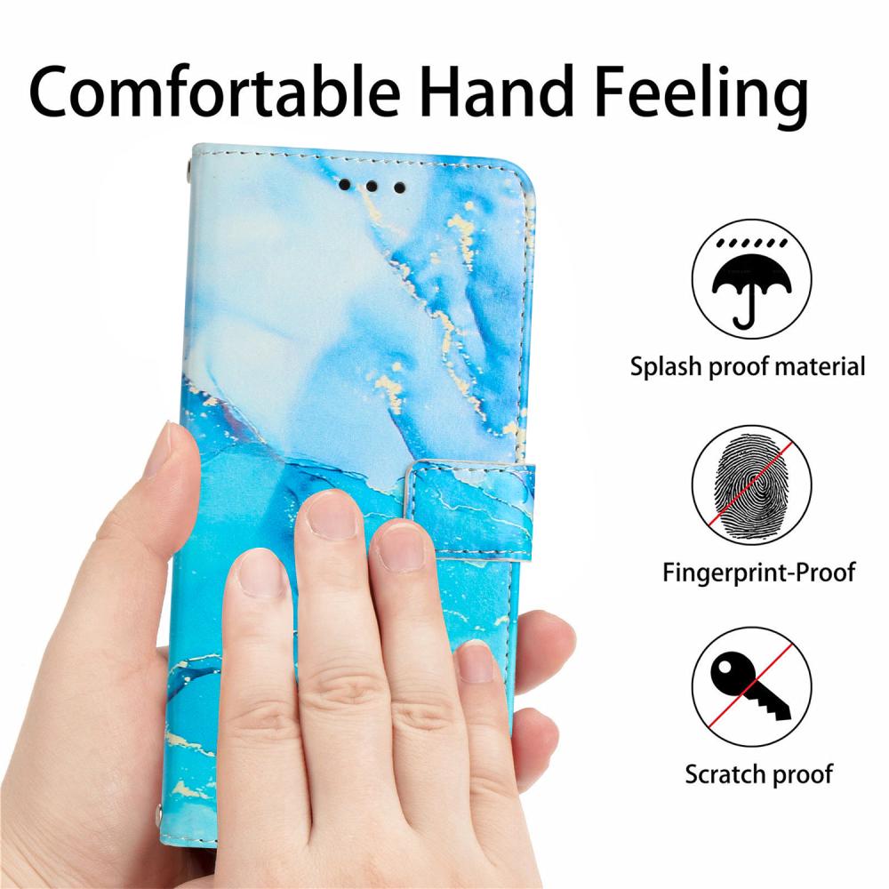  Google Pixel 10a Fodral Marmor Blå / Grön