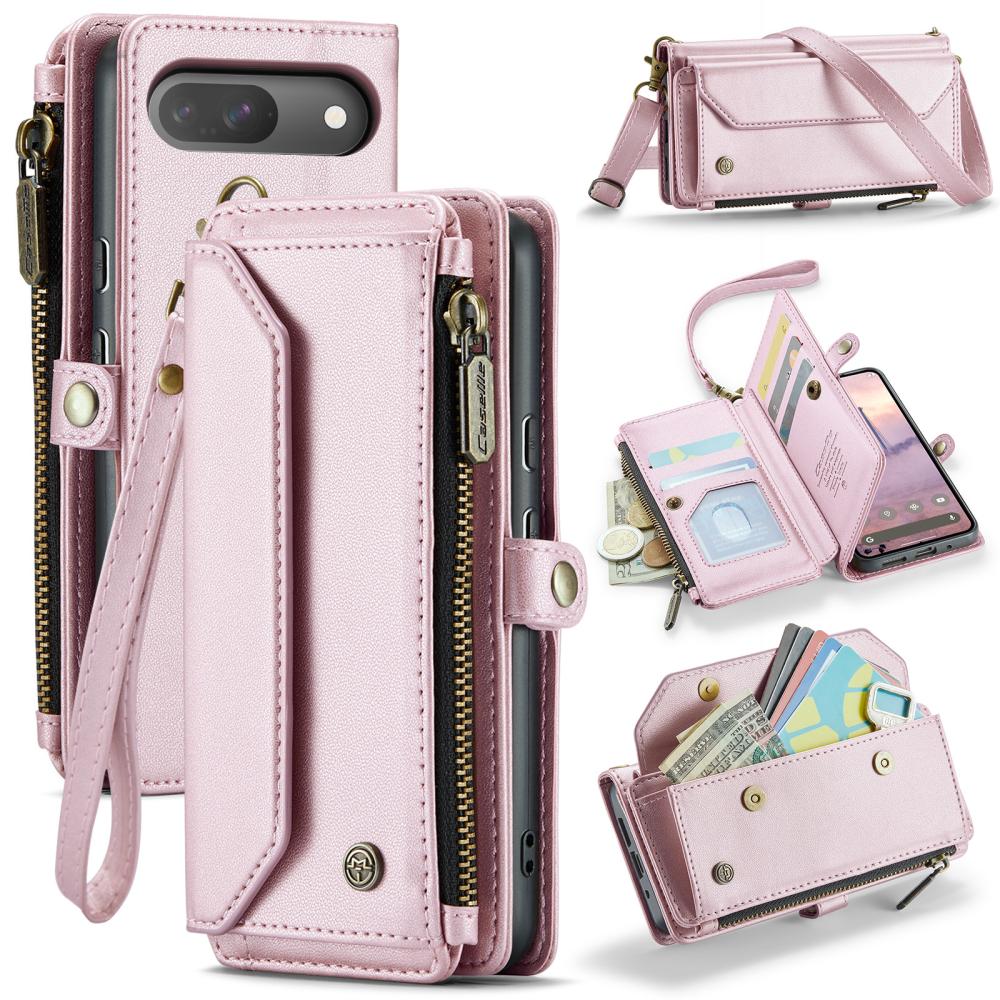 CASEME CASEME Google Pixel 10/10 Pro / 9/9 Pro Fodral Läder Rosa