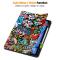  iPad Air 13 2026-2024 Tri-Fold Fodral Med Pennhållare Grafitti