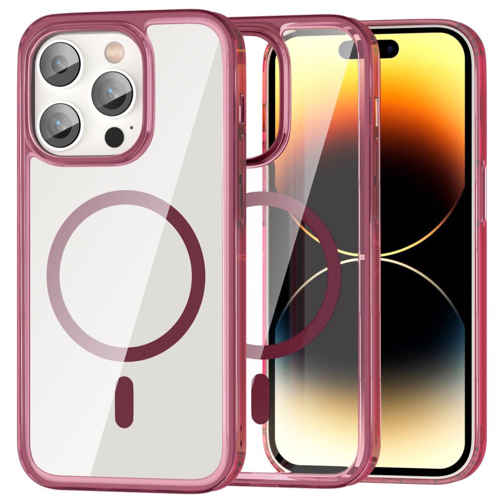 ColorPop ColorPop iPhone 14 Pro Skal CH MagSafe Transparent/Röd