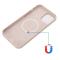  iPhone 15 Pro Skal MagSafe Silikon Ljus Rosa