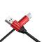 Cababi Cababi Micro USB Quick Charge 1 m - Röd