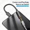 BASEUS BASEUS USB-C till 3.5mm AUX Adapter, DAC Svart