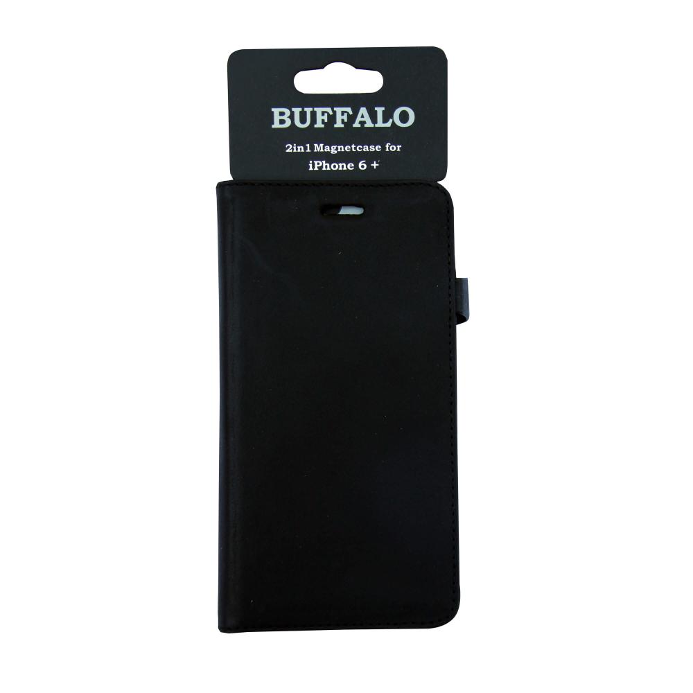 Buffalo Buffalo iPhone 6 Plus Fodral 2in1 Äkta Läder Svart