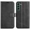  Samsung Galaxy S23 Plus Fodral Solid Läder Svart