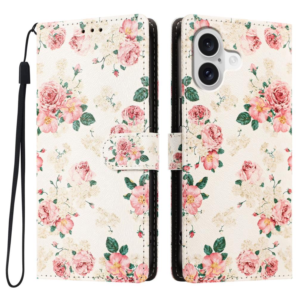  iPhone 17 / 18 Fodral Med Tryck Blommor Rosa