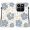  Honor 400 Smart Fodral Läder Blue Daisy