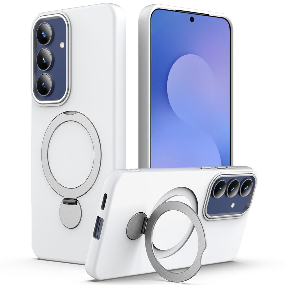  Samsung Galaxy S26 Skal MagSafe Kickstand Hybrid Vit